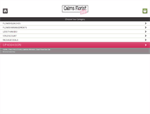Tablet Screenshot of cairnsfloristshop.com.au
